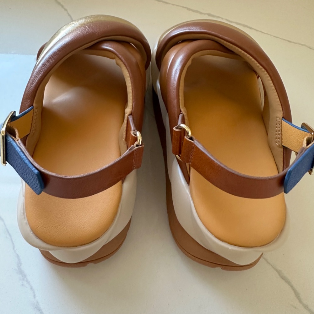 NWT 4CCCCEES Mellow Mela  cross-strap platform sandal - Picture 4 of 7